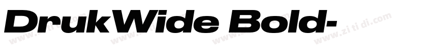 DrukWide Bold字体转换